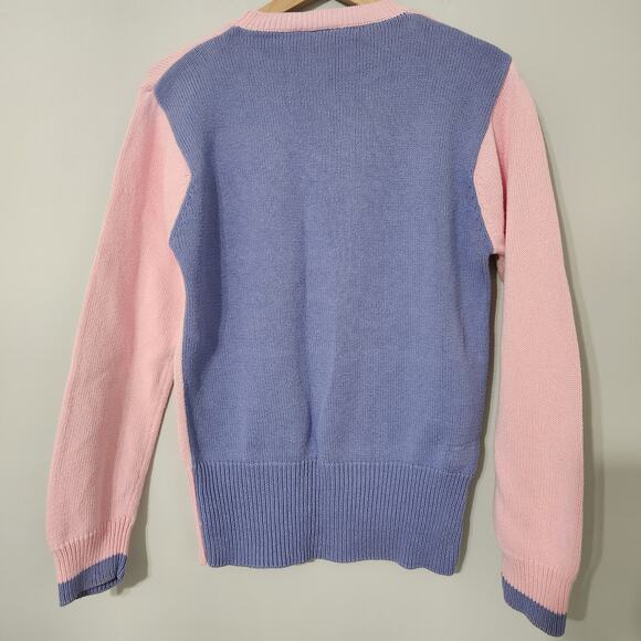 Vintage Leon Levine Pastel Golf Cotton Crewneck Sweater Birdie Swing Putt, S - Picture 4 of 7